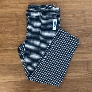 Old Navy Black & White Houndstooth Pixie Pants Size 14 New With Tags!